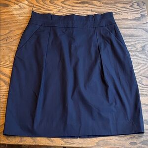 Kate Spade Midnight Blue cotton stretch pencil  Skirt size 12